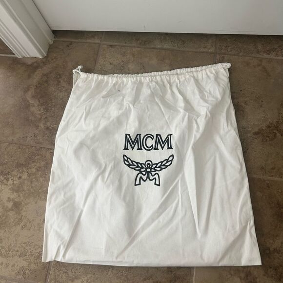 MCM Cognac Monogram Tote Bag - Picture 5 of 5